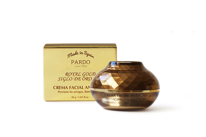 Pardo Royal Gold tarro de crema original.